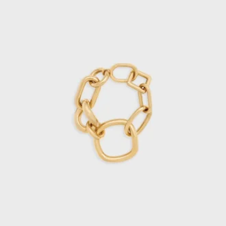 Charms Modern Chunky Gourmette in Brass with Gold Finish