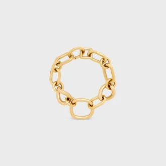 Charms Modern Thin Gourmette in Brass with Gold Finish