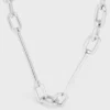 Charms Necklace in Brass with Rhodium Finish Charms Necklace in Brass with Rhodium Finish