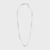 Charms Necklace in Brass with Rhodium Finish Charms Necklace in Brass with Rhodium Finish
