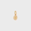 Charms Pearl Medal in Resin Pearls and Brass with Gold Finish