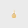 Charms Pearl Medal in Resin Pearls and Brass with Gold Finish