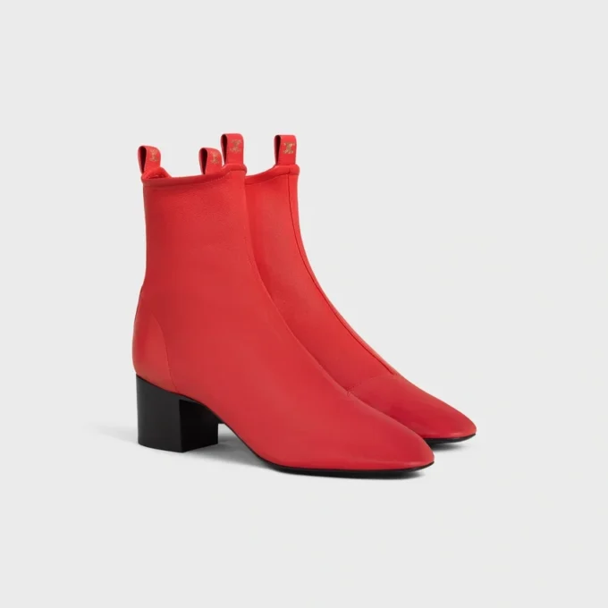 Cheri – Zipped Boot in Stretch Lambskin