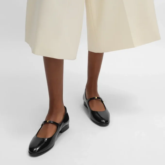 City Ballerina in Glossy Calfskin City Ballerina in Glossy Calfskin