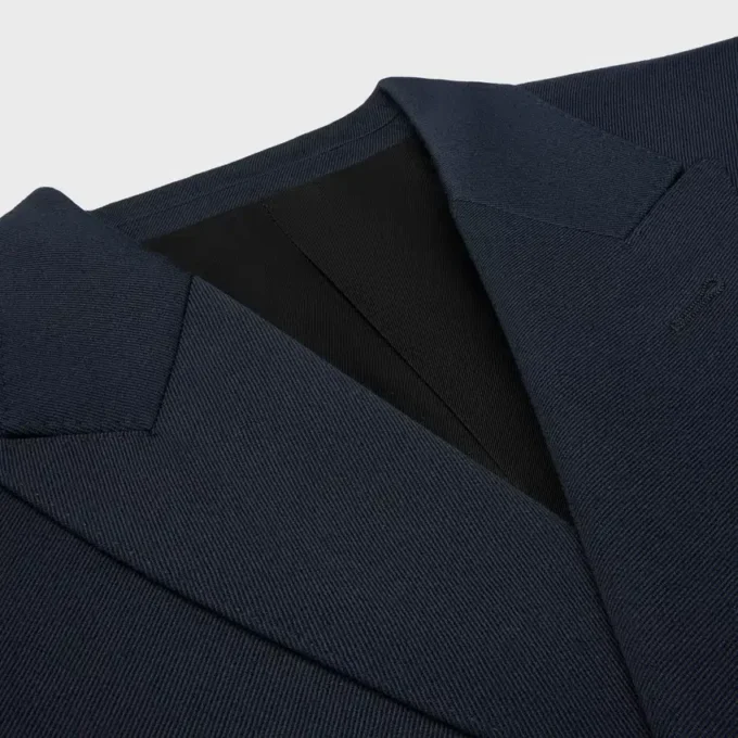 Classic Jacket in Diagonal Wool Classic Jacket in Diagonal Wool