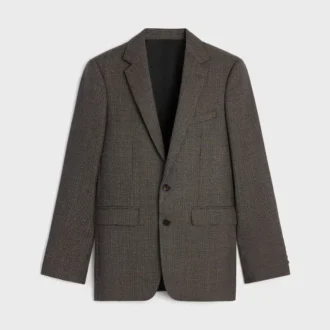 Classic Jacket in Micro Houndstooth Wool Classic Jacket in Micro Houndstooth Wool
