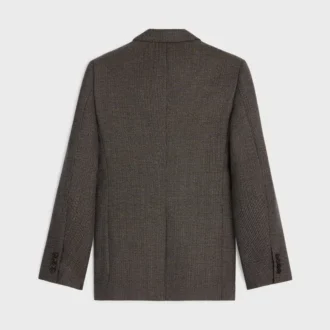Classic Jacket in Micro Houndstooth Wool Classic Jacket in Micro Houndstooth Wool