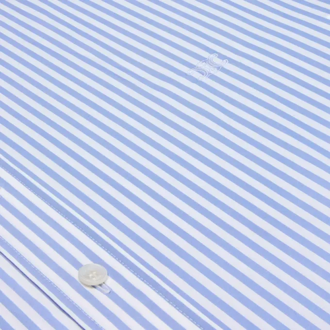 Classic Shirt in Striped Cotton Poplin Classic Shirt in Striped Cotton Poplin