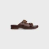 Cleo – Double Strap Sandal in Calfskin – Vegetal Tanning