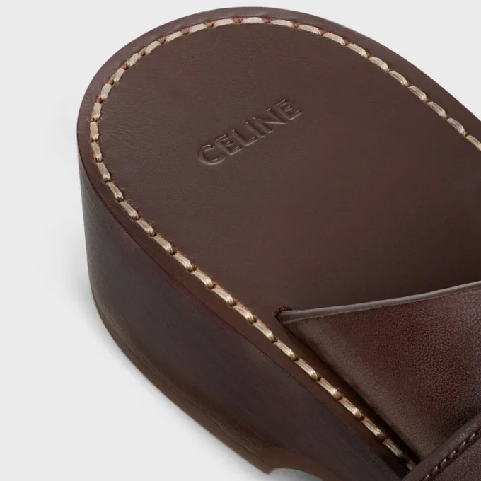 Cleo – Double Strap Sandal in Calfskin – Vegetal Tanning