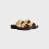 Cleo – Double Strap Sandal in Suede Calfskin