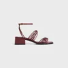 CléMence Heeled Sandal in Goatskin