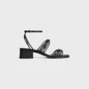 CléMence Heeled Sandal in Goatskin