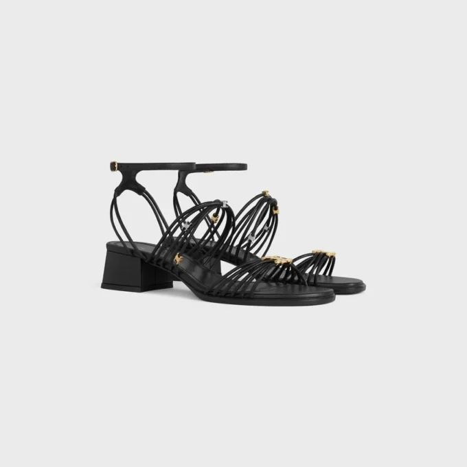CléMence Heeled Sandal in Goatskin