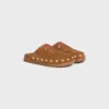 Clog Pitea in Suede Calfskin