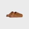 Clog Pitea in Suede Calfskin