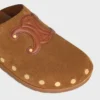 Clog Pitea in Suede Calfskin