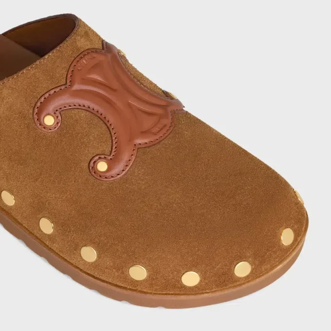 Clog Pitea in Suede Calfskin