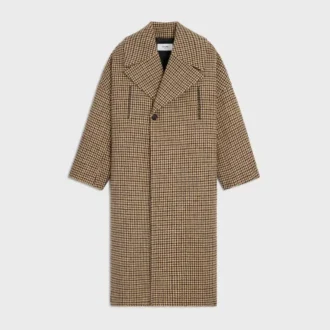 Coat in Houndstooth Wool Coat in Houndstooth Wool