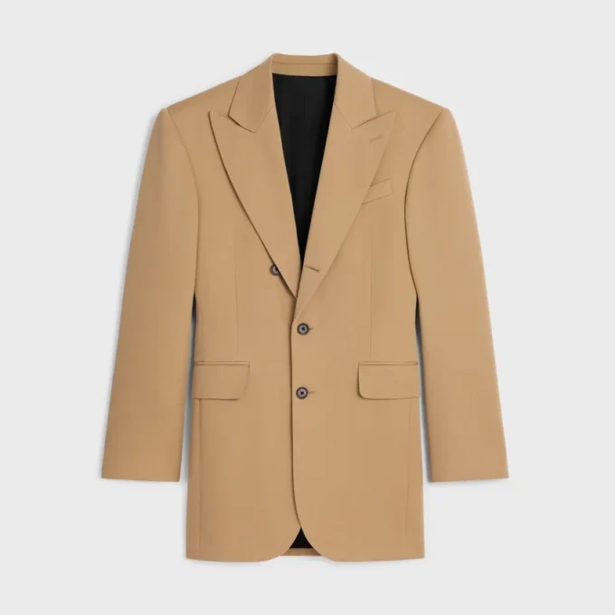 Colonne Jacket in Diagonal Wool