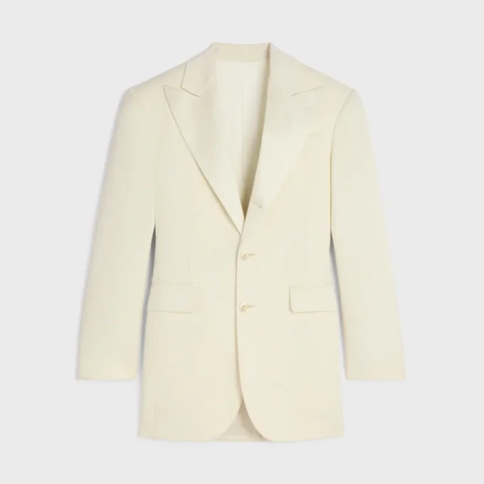 Colonne Jacket in Diagonal Wool