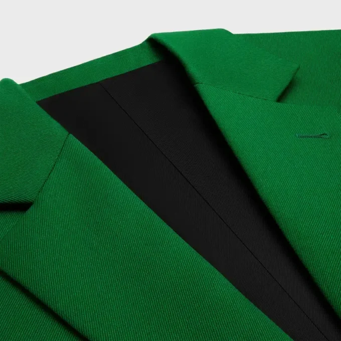 Colonne Jacket in Diagonal Wool