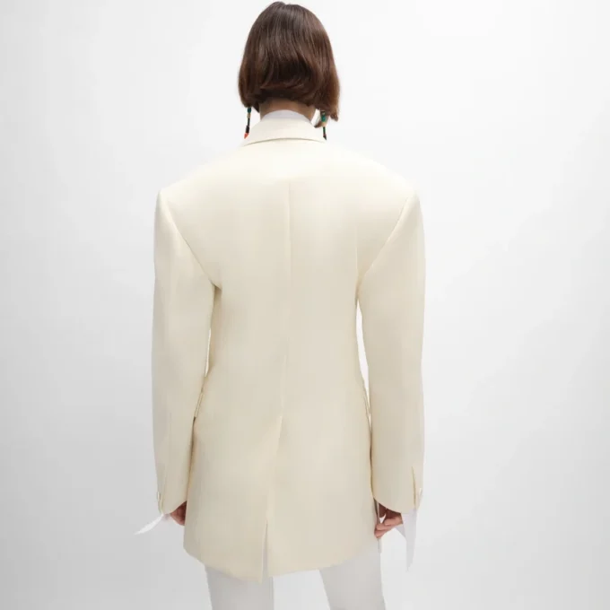 Colonne Jacket in Diagonal Wool