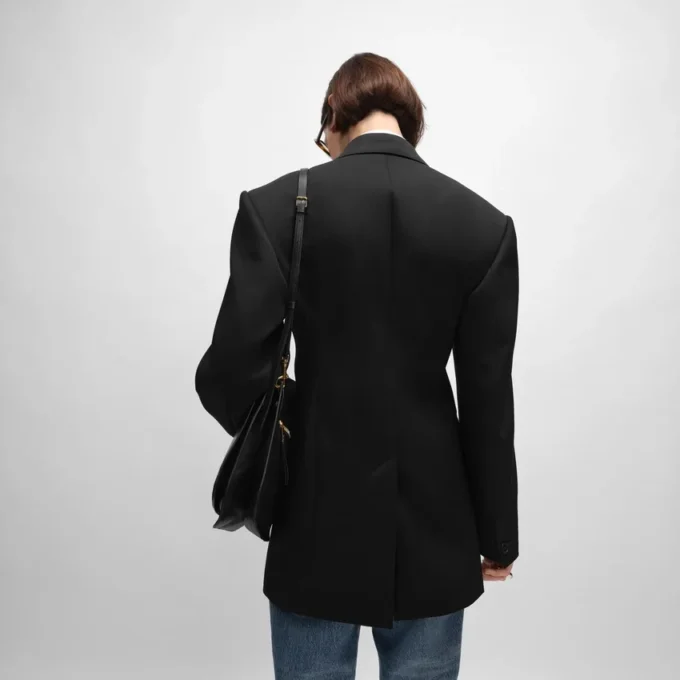 Colonne Jacket in Diagonal Wool