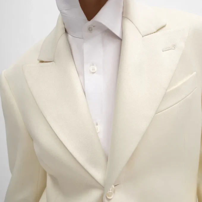 Colonne Jacket in Diagonal Wool