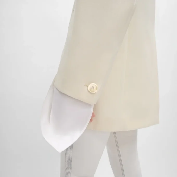 Colonne Jacket in Diagonal Wool