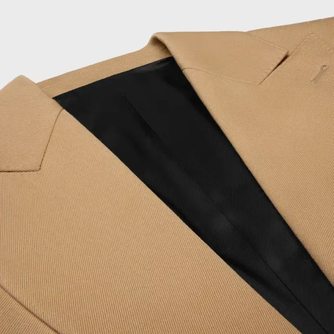 Colonne Jacket in Diagonal Wool