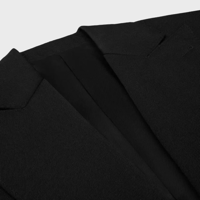 Colonne Jacket in Diagonal Wool