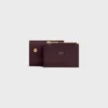 Compact Wallet with Coin Triomphe in Shiny Calfskin Compact Wallet with Coin Triomphe in Shiny Calfskin