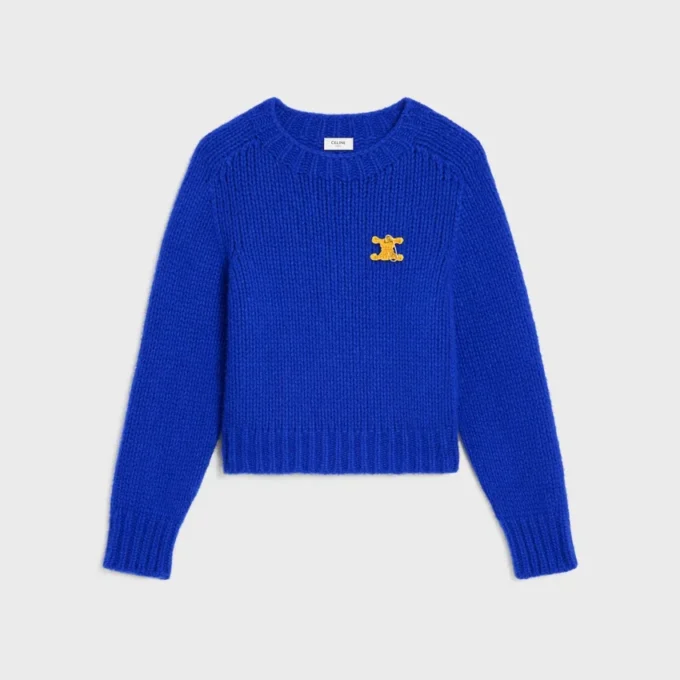 Crewneck Sweater in Cashmere and Silk