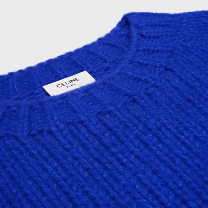 Crewneck Sweater in Cashmere and Silk