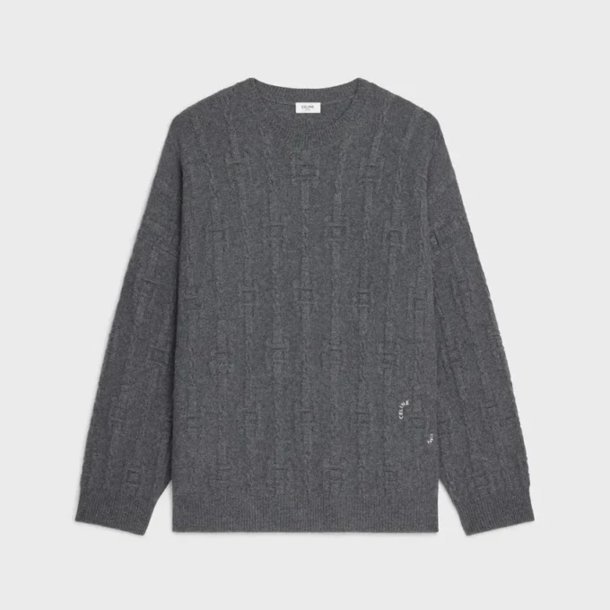 Crewneck Sweater in Chains Cashmere Crewneck Sweater in Chains Cashmere