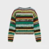 Crewneck Sweater in Mouline Alpaca and Wool