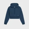 Cropped Hoodie in Cotton Fleece