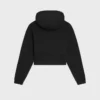 Cropped Hoodie in Cotton Fleece