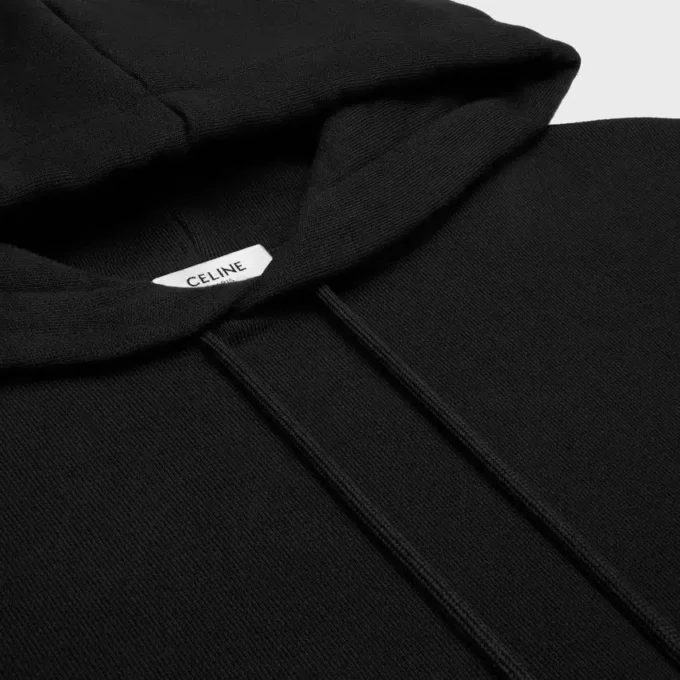 Cropped Hoodie in Cotton Fleece