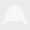 Cropped Shirt in Cotton Poplin