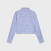 Cropped Shirt in Vichy Cotton