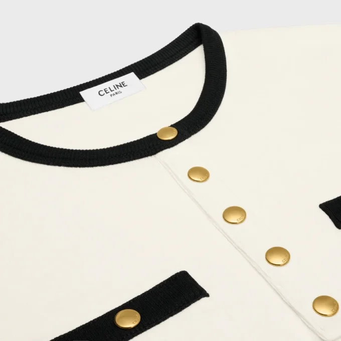 Cropped T-Shirt in Cotton Jersey Cropped T-Shirt in Cotton Jersey