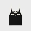 Cropped Tank Top in Cotton Jersey Cropped Tank Top in Cotton Jersey