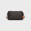 Crossbody Bag Take Away in Triomphe Canvas and Calfskin
