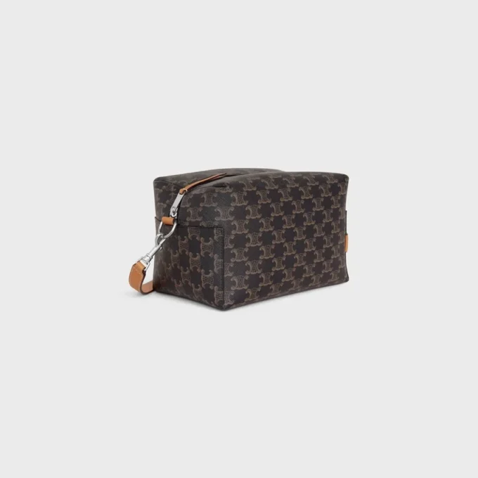 Crossbody Bag Take Away in Triomphe Canvas and Calfskin