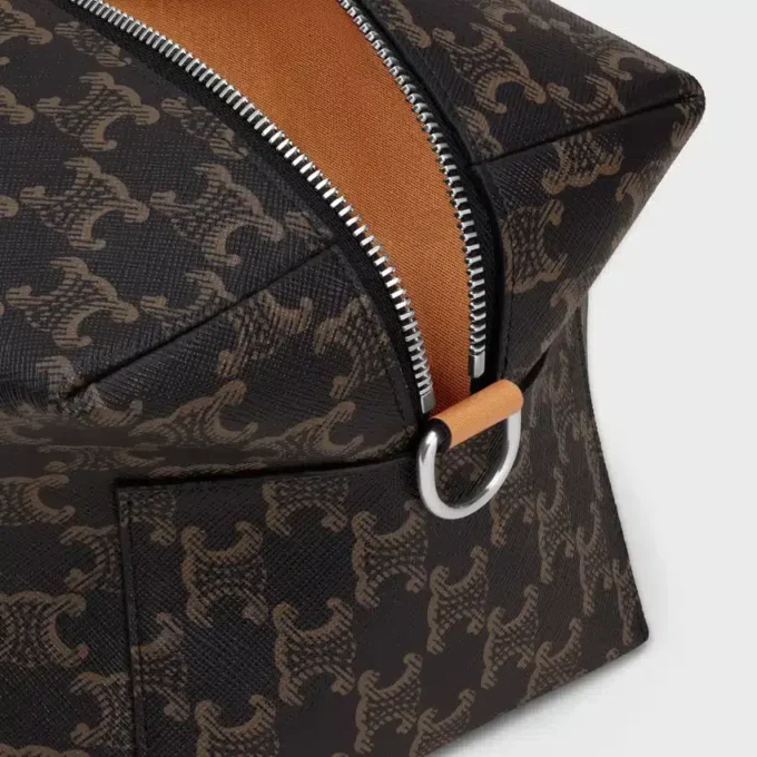 Crossbody Bag Take Away in Triomphe Canvas and Calfskin