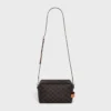 Crossbody Bag Take Away in Triomphe Canvas and Calfskin