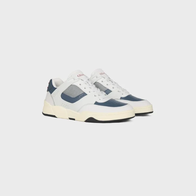 Ct-09 Trainer Sneaker in Calfskin and Mesh