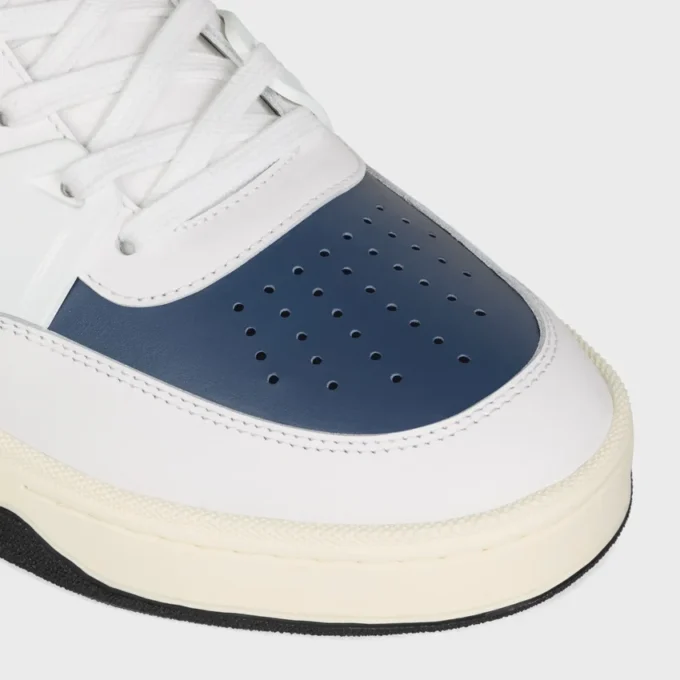 Ct-09 Trainer Sneaker in Calfskin and Mesh